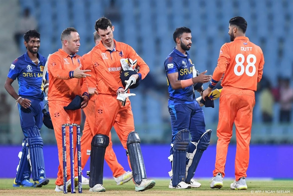 Cricketers verliezen op WK van Sri Lanka