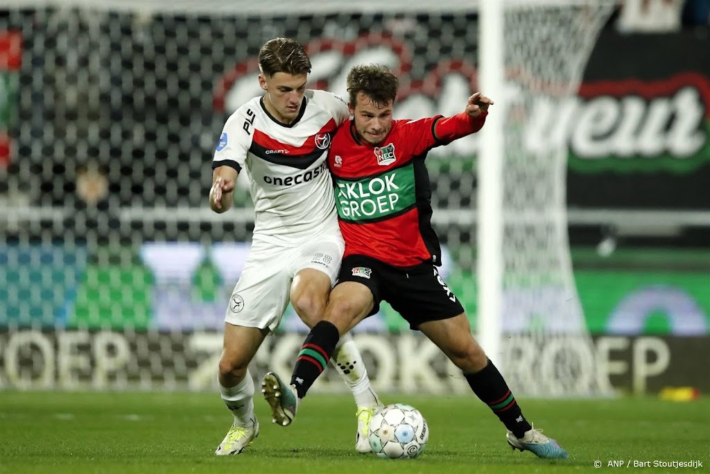 Almere City FC pakt punt bij NEC