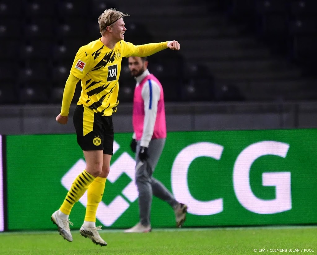 'Golden Boy' Haaland bezorgt Dortmund zege met vier goals