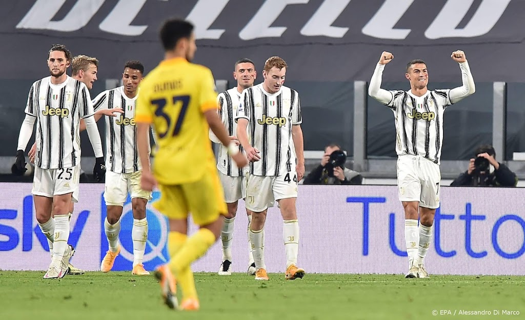 Juventus wint bij rentree De Ligt dankzij doelpunten Ronaldo