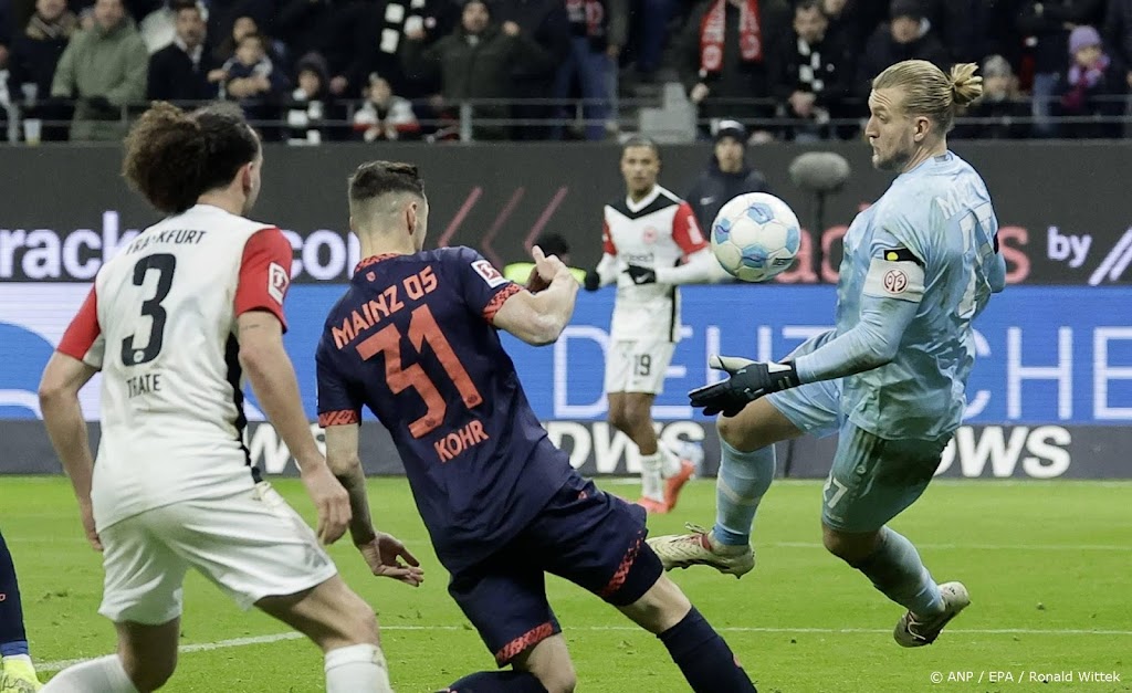 Frankfurt lijdt tegen Mainz eerste nederlaag in thuisduel