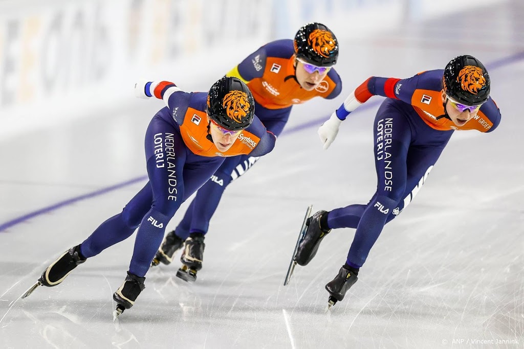 Zilver voor schaatssters op ploegachtervolging in Thialf