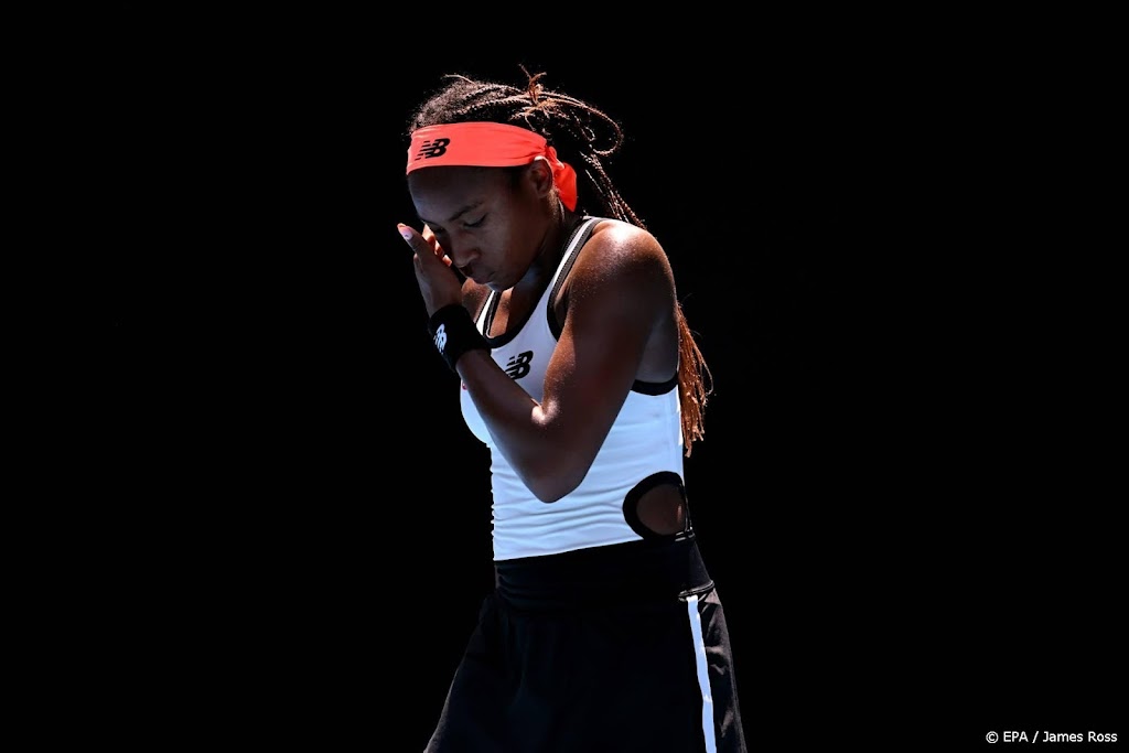 Amerikaanse tennishoop Gauff in tranen na uitschakeling 