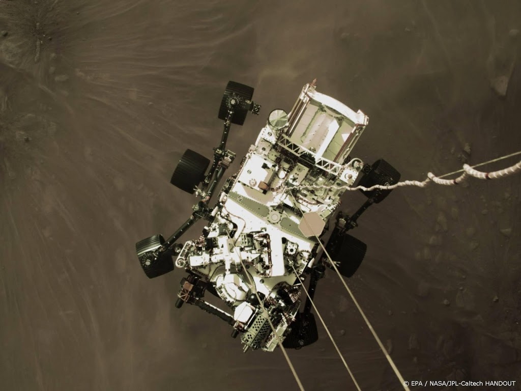 NASA geeft video vrij met beelden van landing Marsrobot