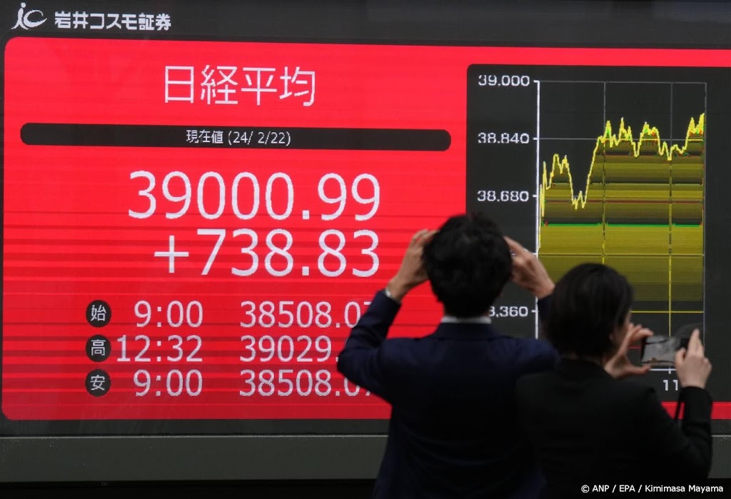 Japanse beursindex Nikkei breekt record uit 1989