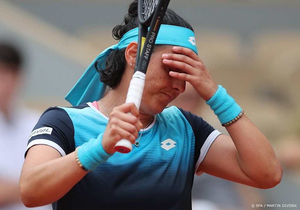 Tunesische outsider Jabeur al uitgeschakeld op Roland Garros