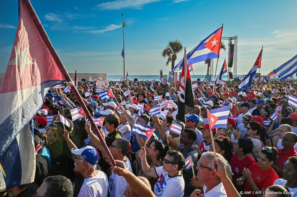 Cubanen demonstreren in Havana tegen aanklacht VS tegen Castro