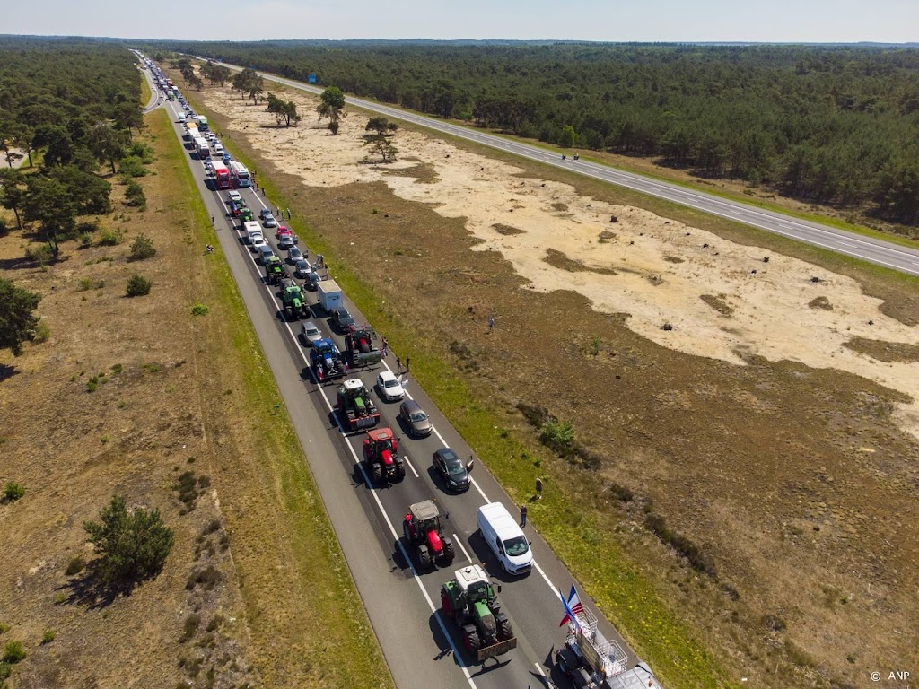 Stikstofprotest nog niet begonnen, veel betogers nog onderweg