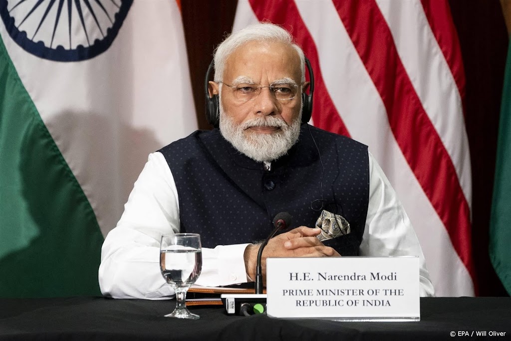 Modi verschijnt in VS op voor hem zeer zeldzame persconferentie