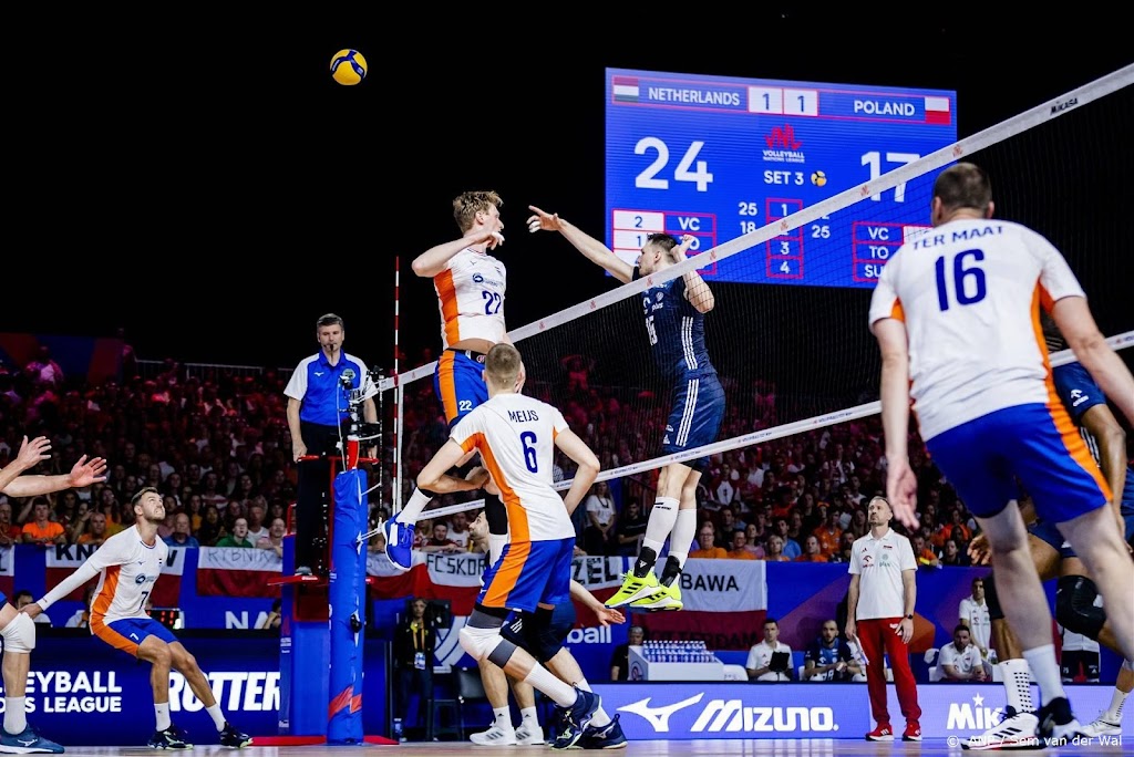 Net geen stunt volleyballers in Nations League tegen Polen