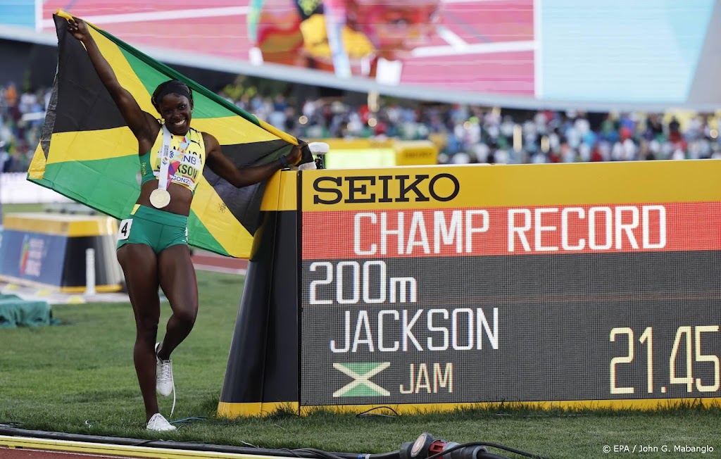 Jamaicaanse Jackson sprint WK-record Schippers uit de boeken 