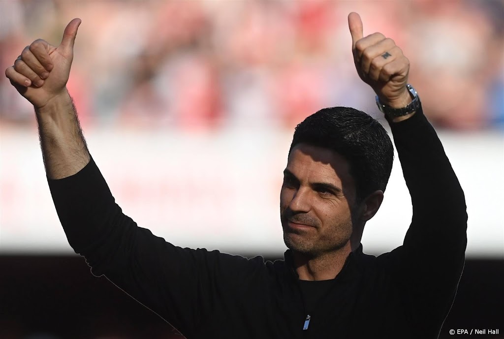 Trainer Arteta tevreden over zwaarbevochten zege van Arsenal 