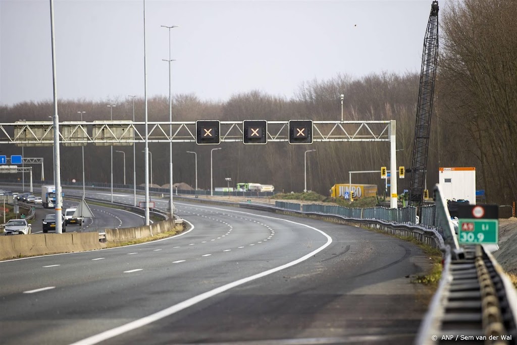 A9 dicht bij Amstelveen door ongeluk