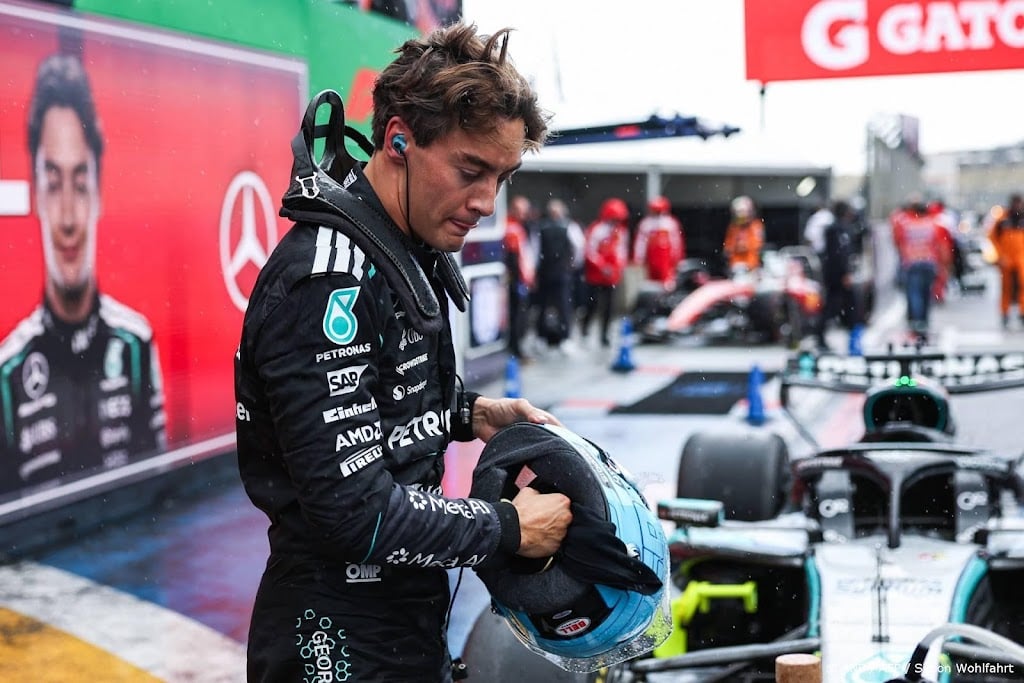 Russell blij dat regen in Zandvoort viel na finish sprintrace 
