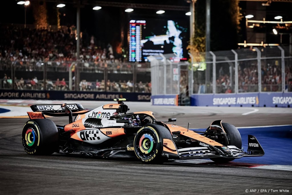 Norris wint overtuigend GP van Singapore voor Verstappen   