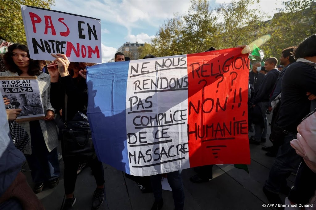 Eerste geoorloofde pro-Palestijns protest in Parijs