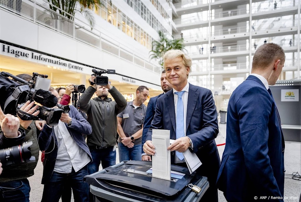 Exitpoll: PVV met afstand grootste partij met 35 zetels