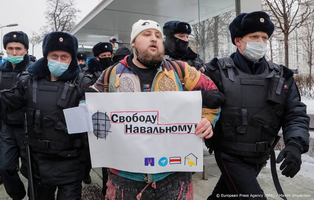 Aanhangers Navalni aangehouden bij protesten in Rusland