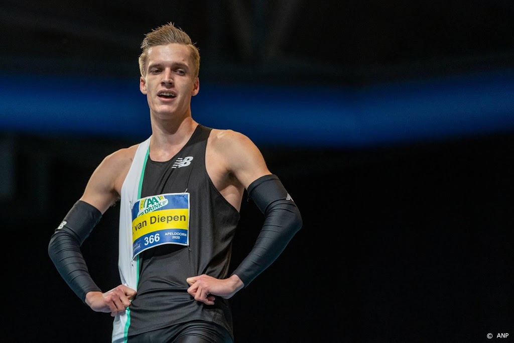 Atleet Van Diepen met overmacht naar derde indoortitel 400 meter