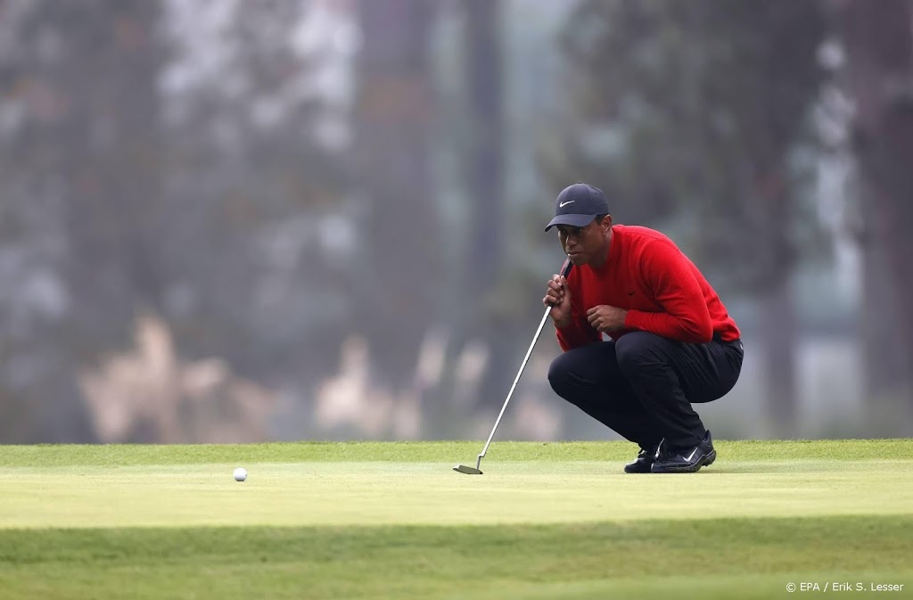 Golficoon Tiger Woods gewond door auto-ongeluk