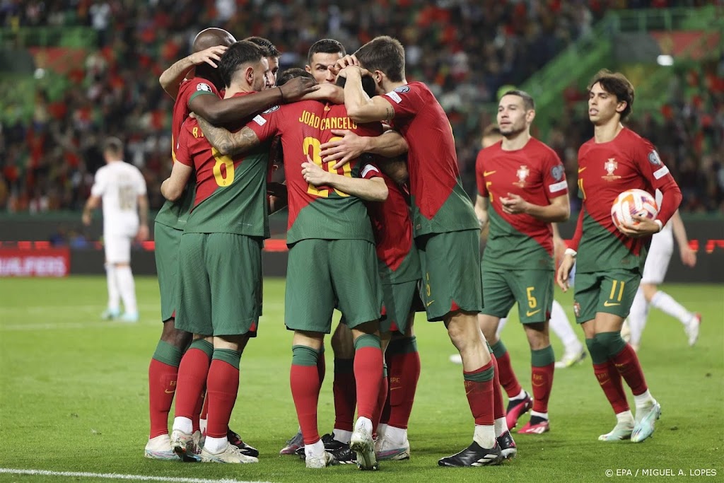 Portugal wint in recordinterland Ronaldo ruim van Liechtenstein