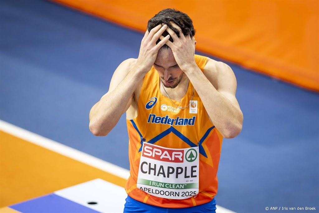 Europees kampioen Chapple mist medaille op 800 meter WK indoor