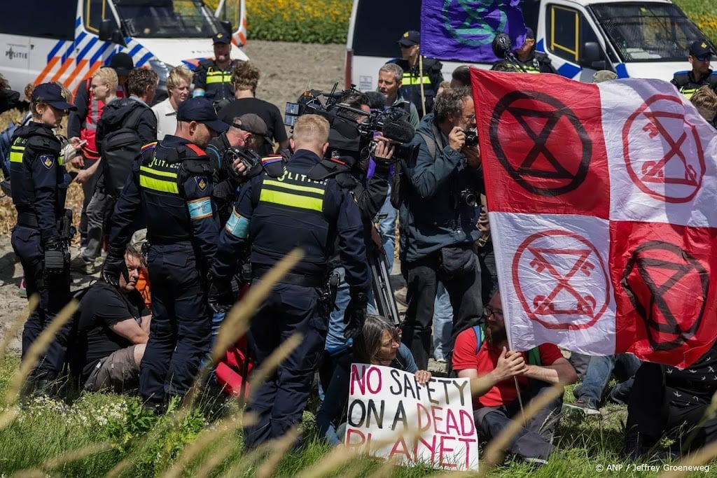 Journalisten door politie weggestuurd bij actie XR 