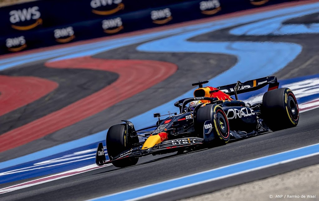 Verstappen het snelst in derde vrije training in Frankrijk
