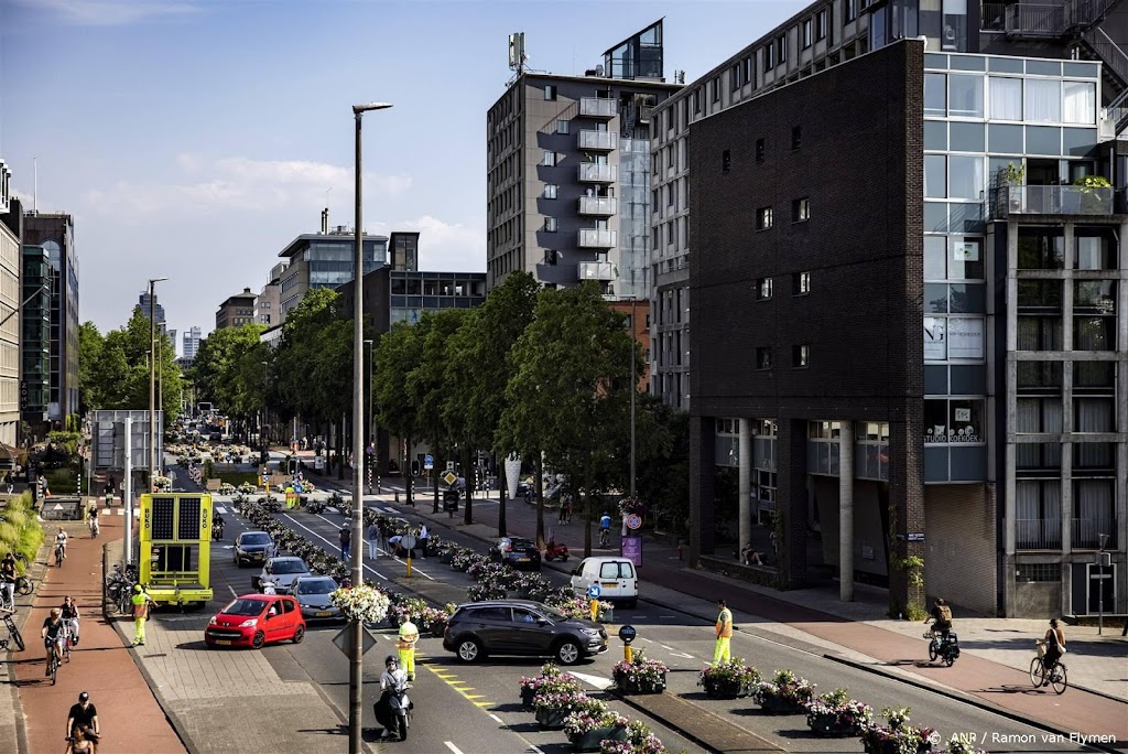 Laatste dag veelbesproken 'knip' Weesperstraat in Amsterdam