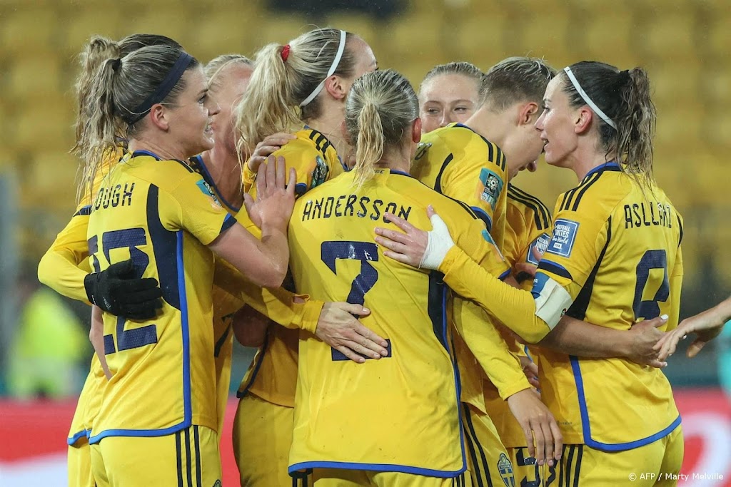 Zweedse voetbalsters winnen eerste WK-duel van Zuid-Afrika