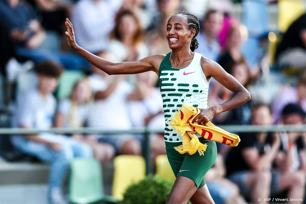 Geen zege, wel Europees record Hassan op 5000 meter in Londen