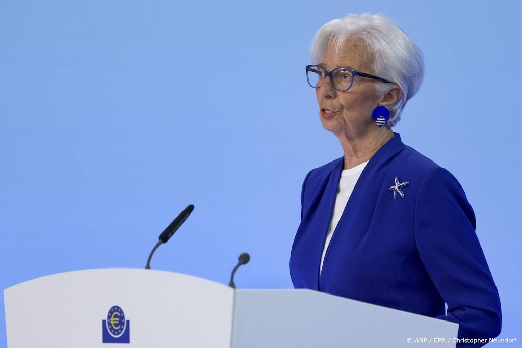 ECB-president Lagarde denkt dat inflatie tot in 2027 hoog blijft