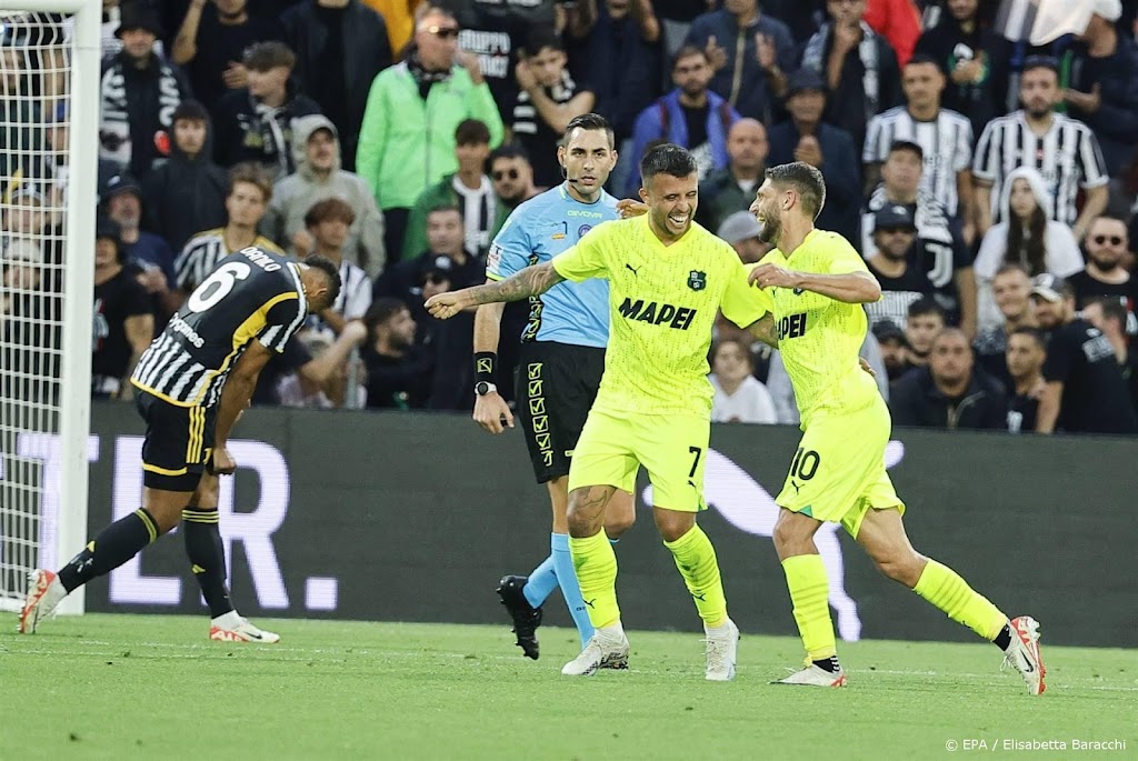 Sassuolo bezorgt Juventus eerste nederlaag van seizoen in Serie A