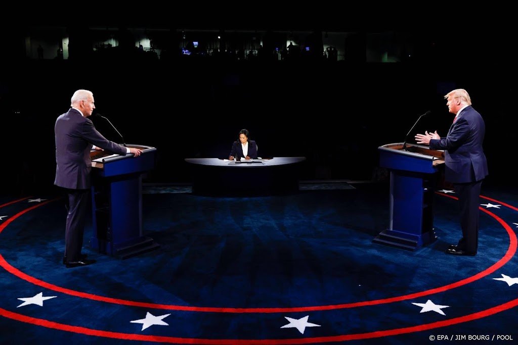 Tweede debat Trump-Biden trekt minder kijkers dan eerste duel