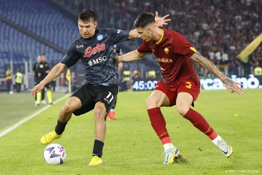 Napoli wint ook uitwedstrijd tegen AS Roma