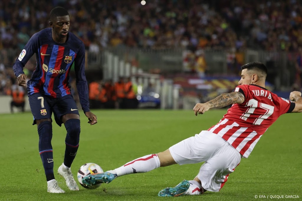 FC Barcelona ruim langs Athletic na goal en drie assists Dembélé
