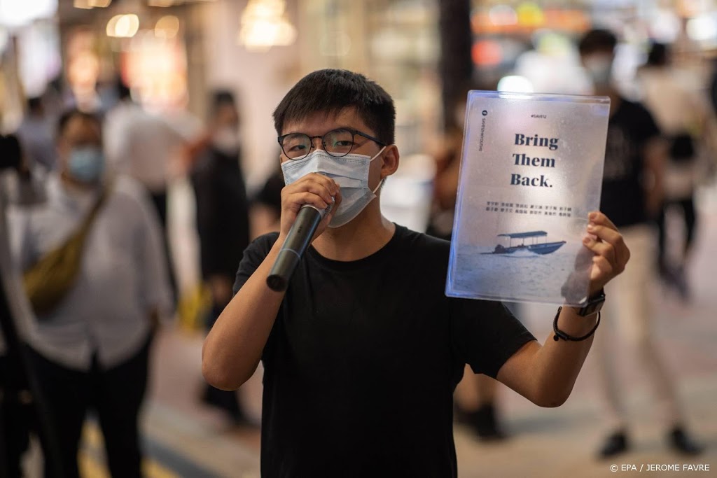 Dissident Wong vastgezet na schuldigverklaring in proces Hongkong