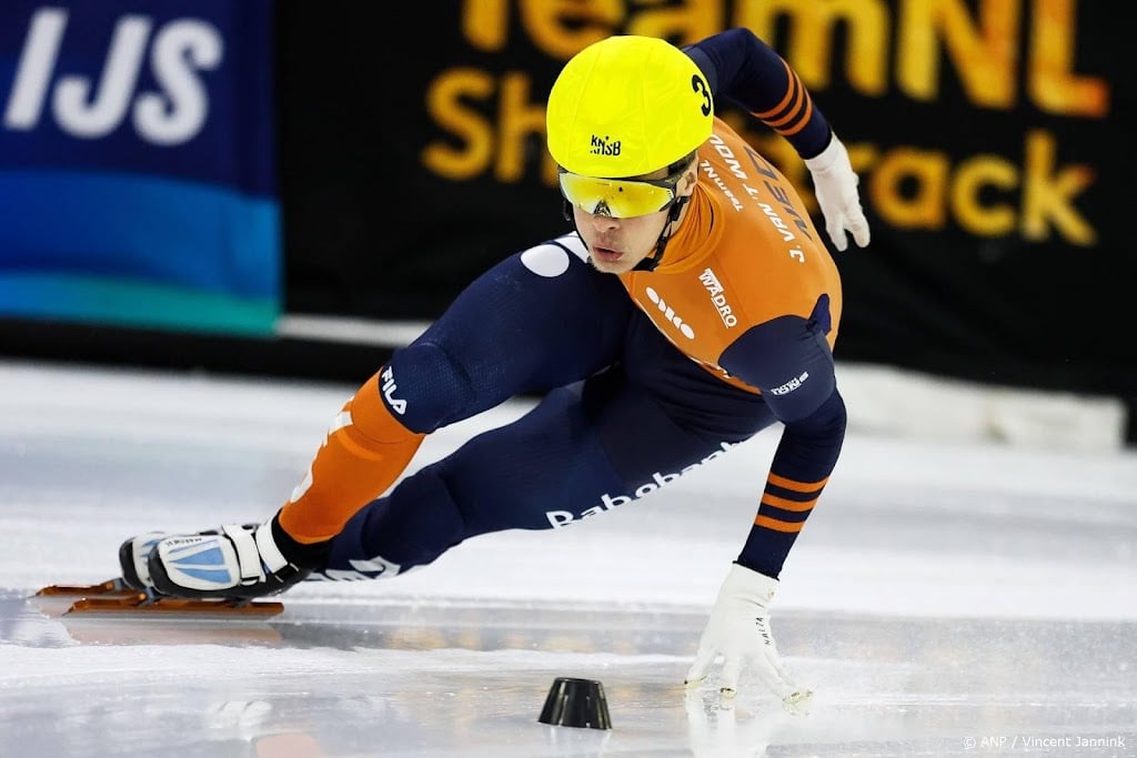 Shorttracker Van 't Wout wint 1000 meter bij wereldbeker Gdansk