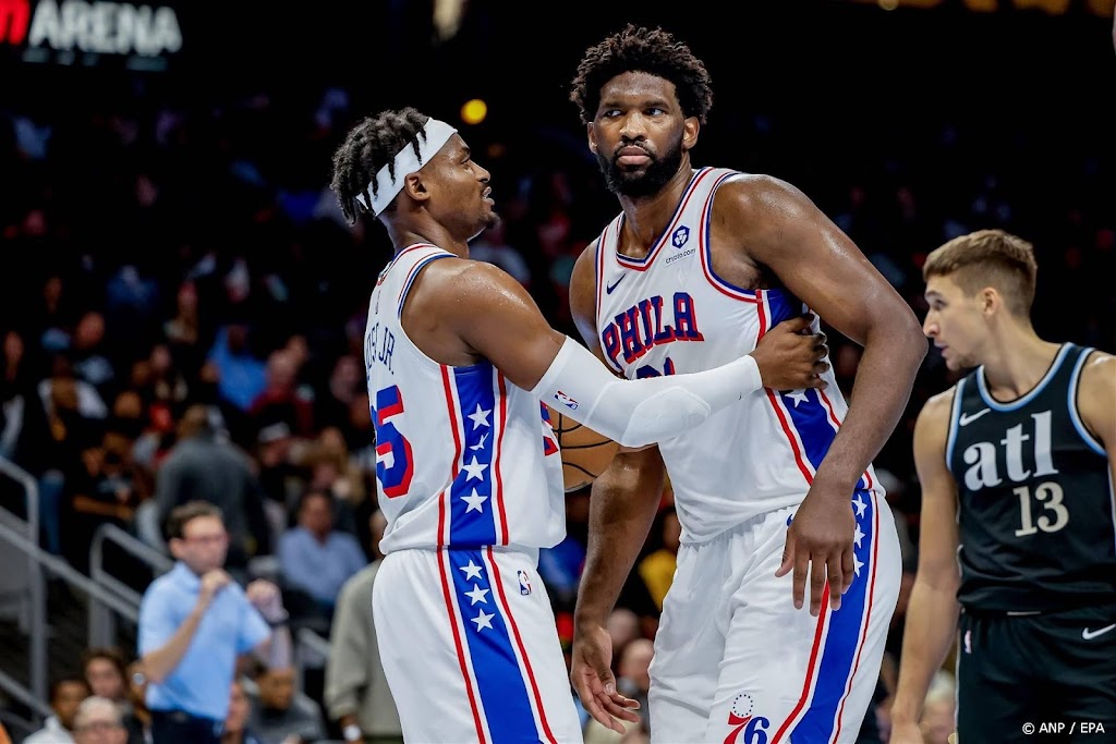 Basketballers Philadelphia danken zege niet alleen aan Embiid