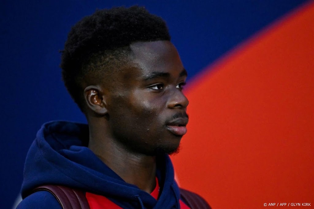 Arsenal komende tijd zonder geblesseerde aanvaller Saka