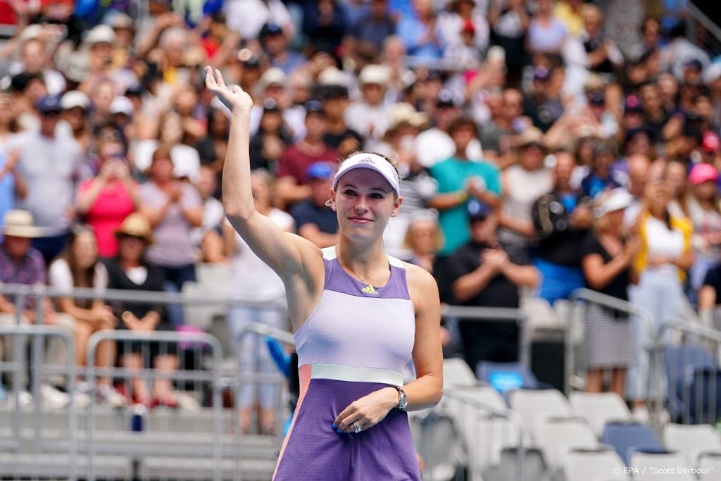 Loopbaan tennisster Wozniacki eindigt in derde ronde
