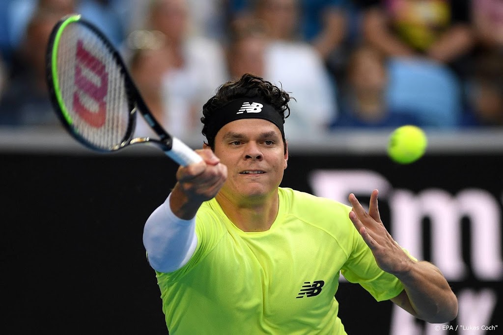 Raonic laat Tsitsipas kansloos op Australian Open