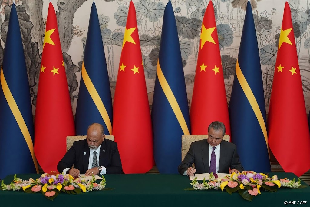 Eilandstaat Nauru gaat banden met China aan na breuk met Taiwan