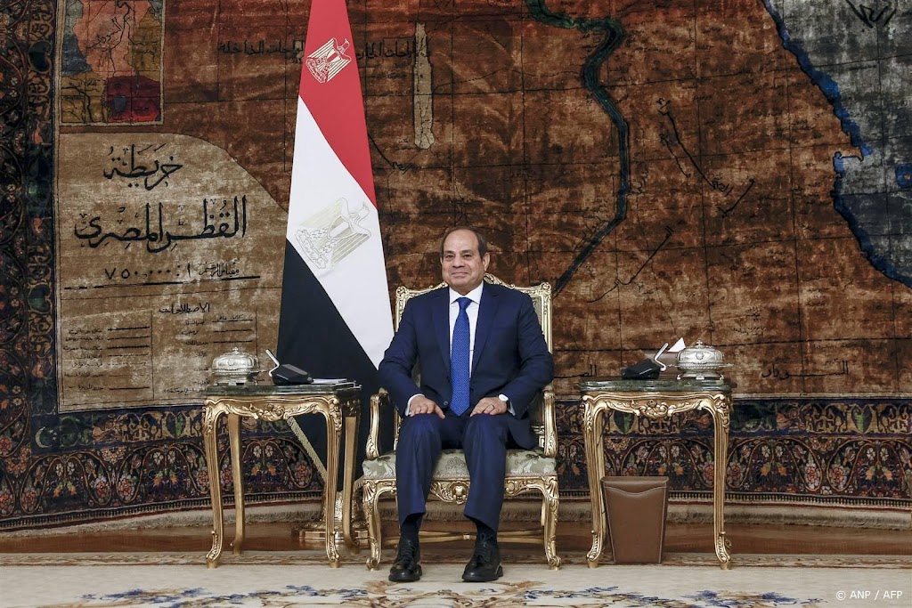 Egyptische president zegt dat Israël hulpgoederen Gaza ophoudt
