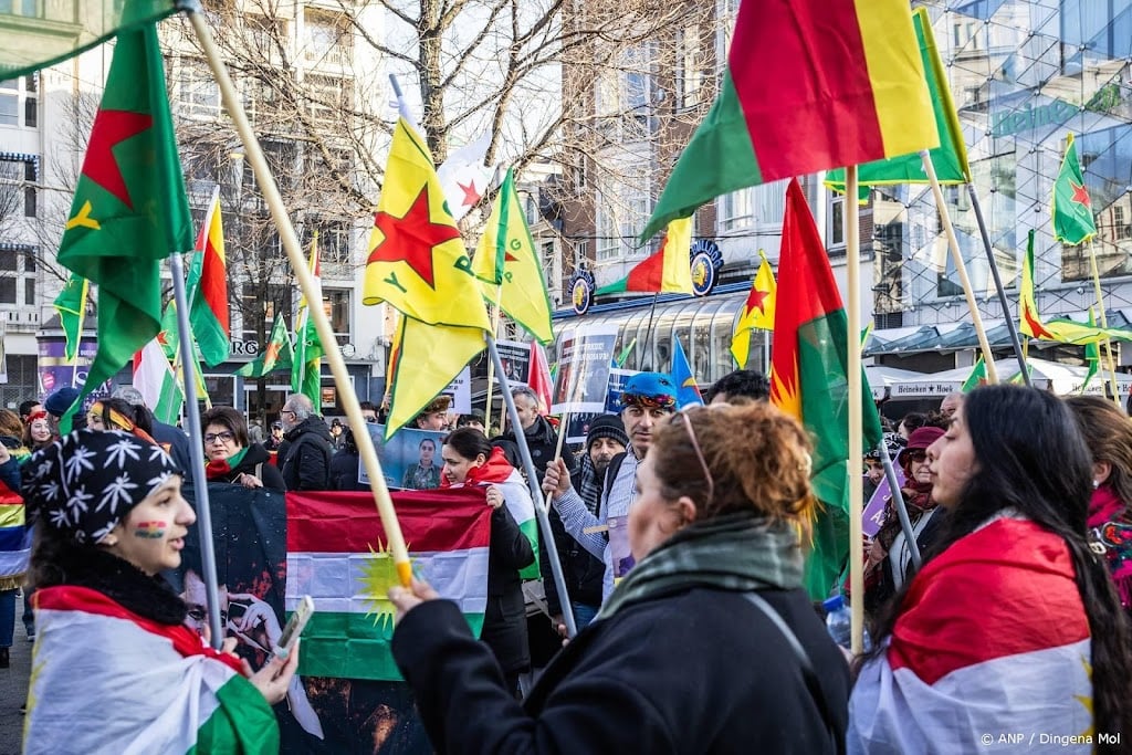 Opstootje bij pro-Koerdische demonstratie in Amsterdam