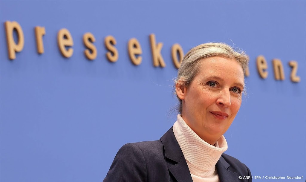 AfD-leider Alice Weidel mist telefoontje van Elon Musk