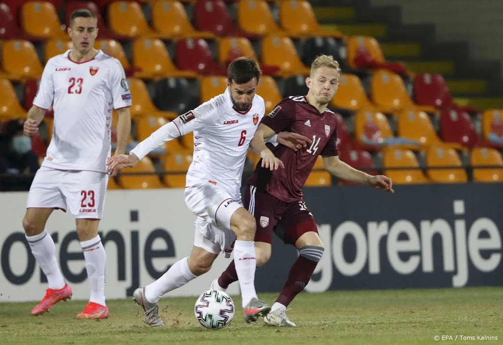 Letland verliest in aanloop naar duel met Oranje van Montenegro