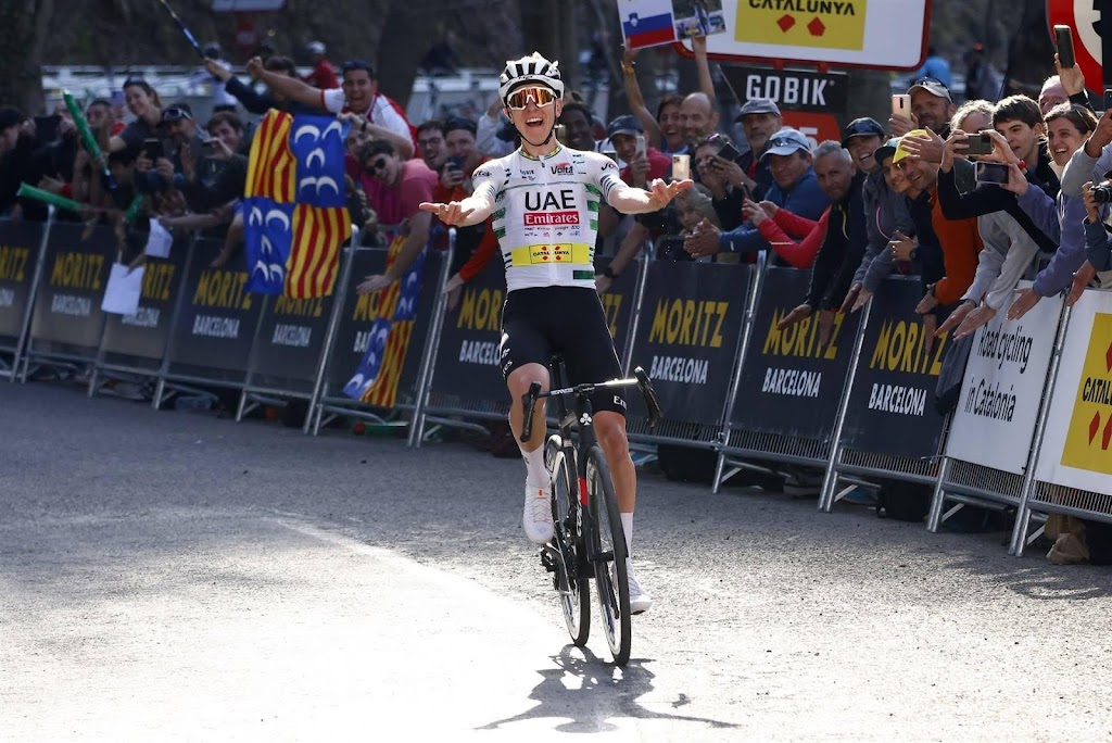 Vierde ritwinst en eindzege wielrenner Pogacar in Catalonië
