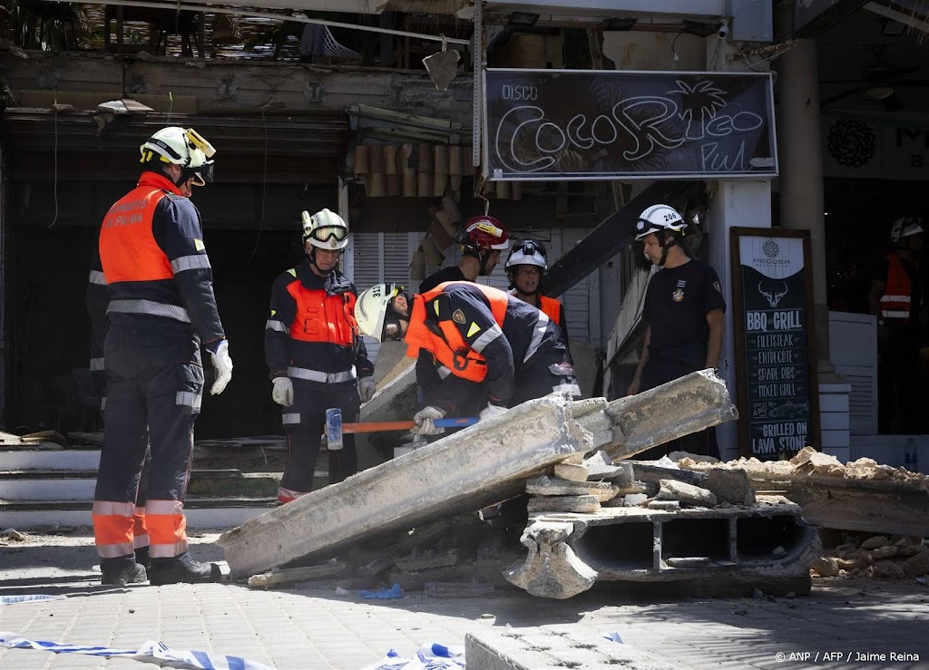 Tien Nederlanders gewond door instorten beachclub Mallorca