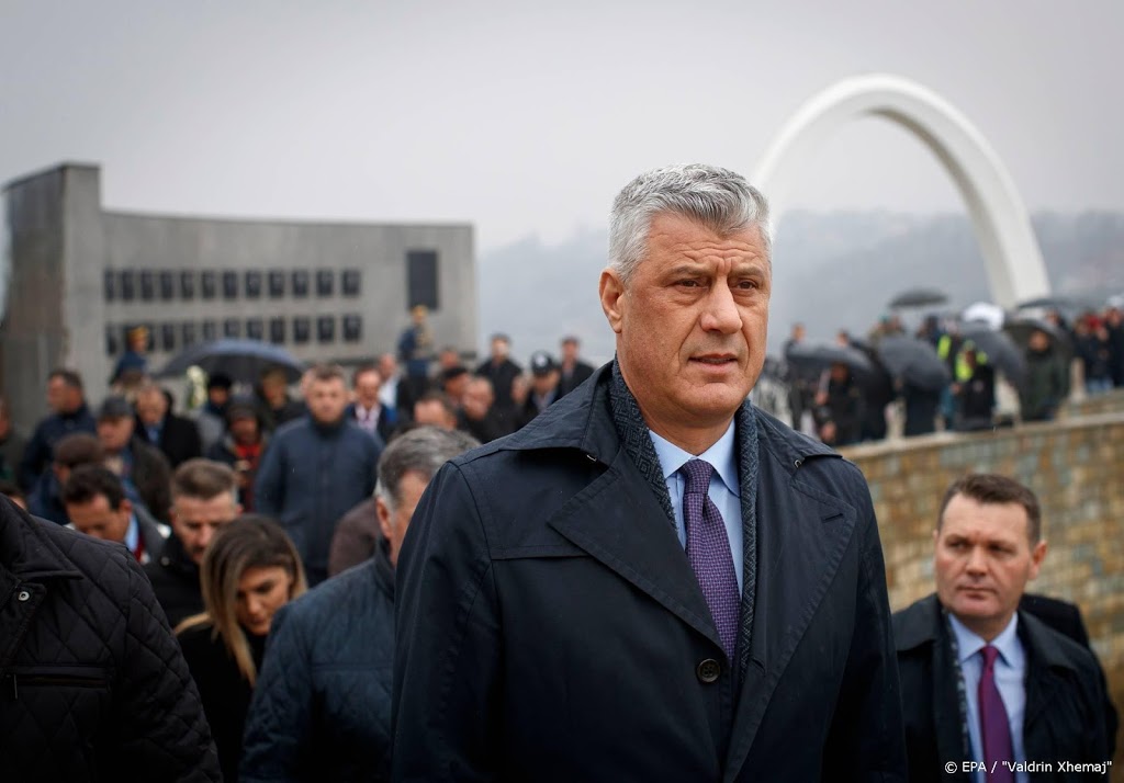 Kosovaarse president Thaçi aangeklaagd voor oorlogsmisdaden